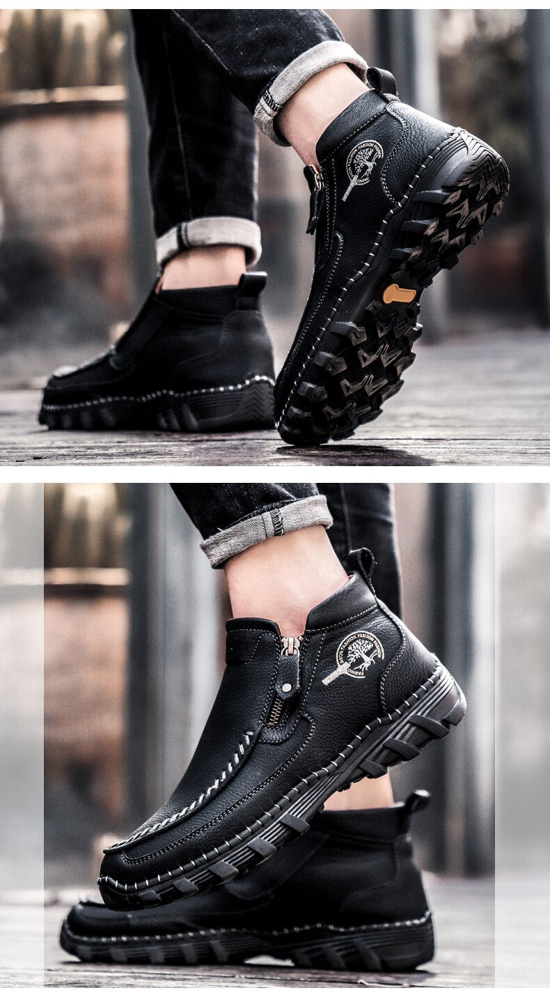 Bota Masculina Couro Vintage
