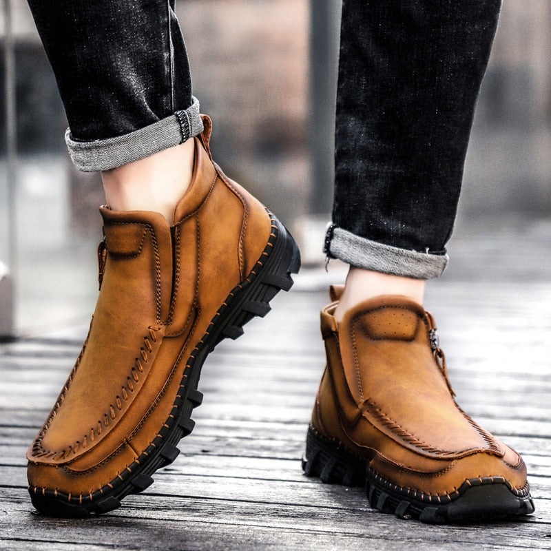 Bota Masculina Couro Vintage