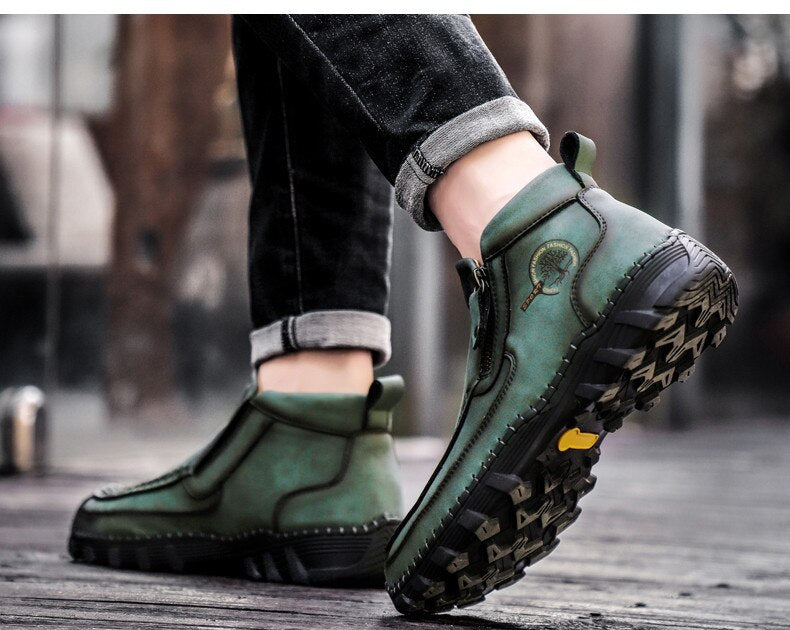 Bota Masculina Couro Vintage