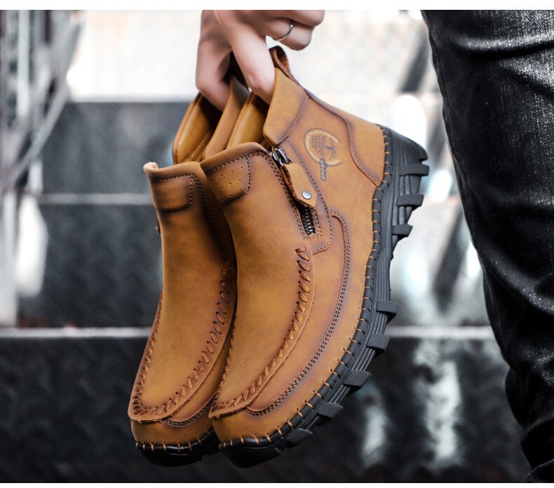 Bota Masculina Couro Vintage
