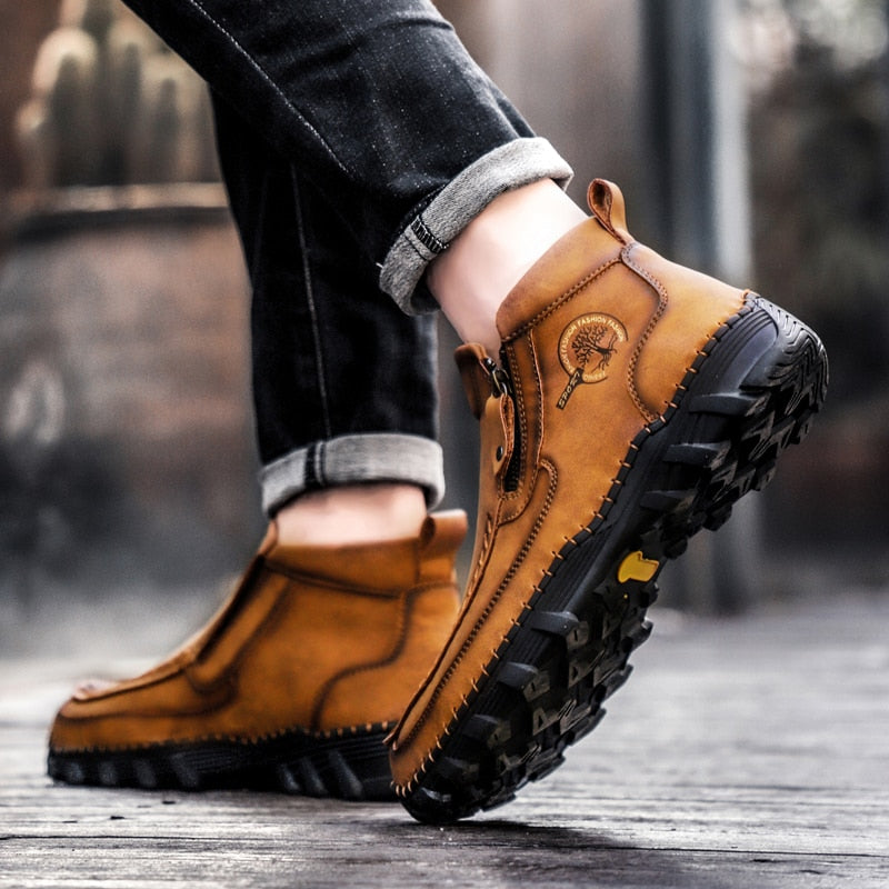 Bota Masculina Couro Vintage