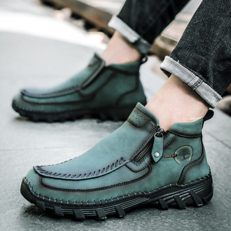 Bota Masculina Couro Vintage