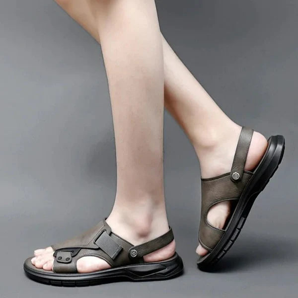 Sandália Masculina - Couro Feshion