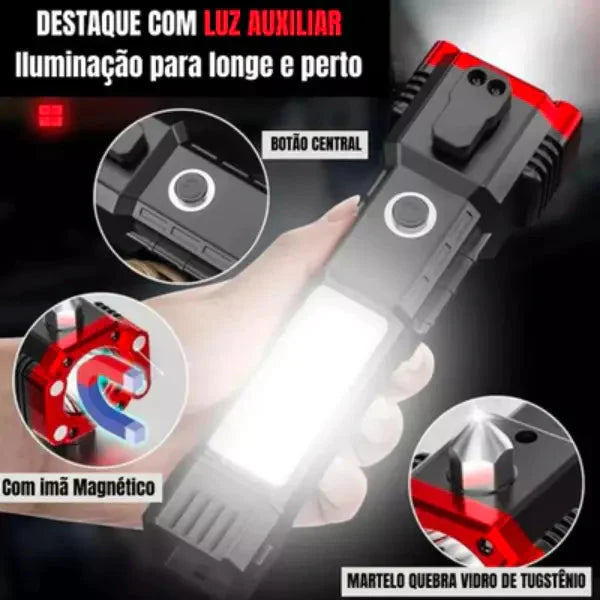 Lanterna Indestrutível 4 em 1 - Ultra Potência