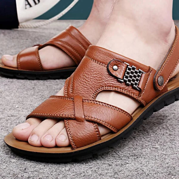 Sandália de Couro Masculina