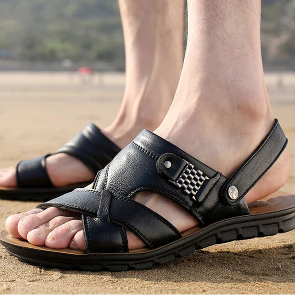 Sandália de Couro Masculina