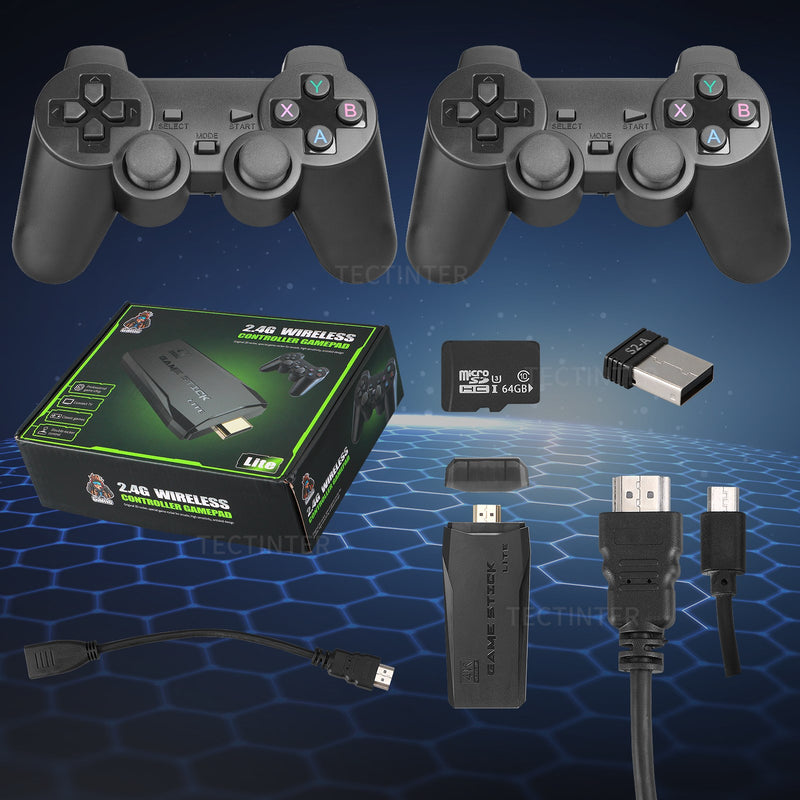 Vídeo Game Pen Retrô 10.000 Jogos 4K + 2 Controles
