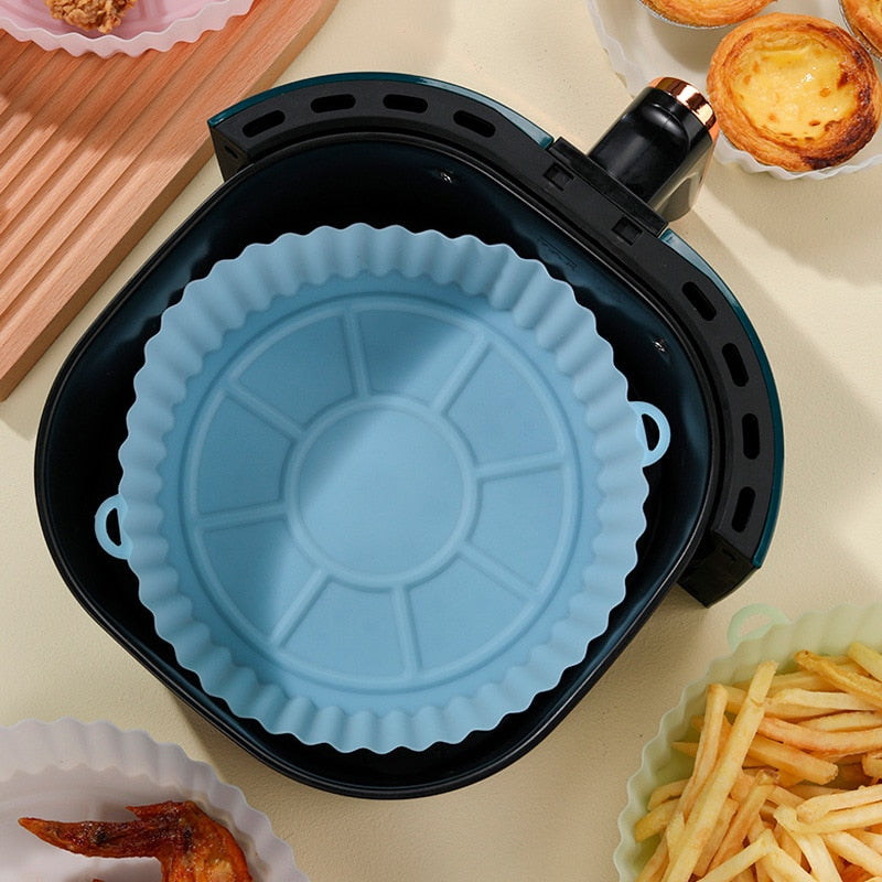 Forro de Silicone Reutilizável Antiaderente para AirFryer