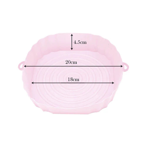 Forro de Silicone Reutilizável Antiaderente para AirFryer